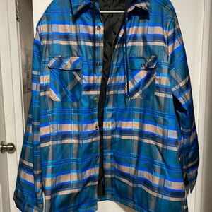 New men’s hoodie shirt jacket